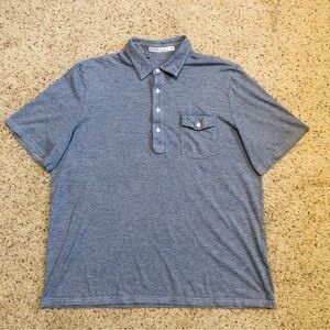 Criquet Polo Men's Performance Players Shirt Blue